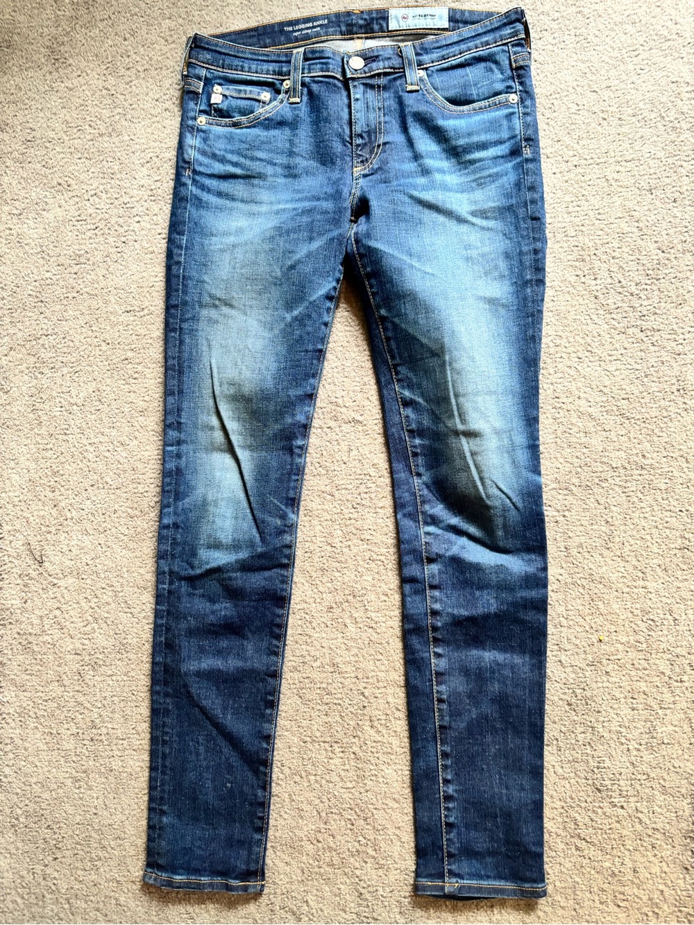 AG Adriano Goldschmied The Legging Ankle Super Skinny Jeans Size 26